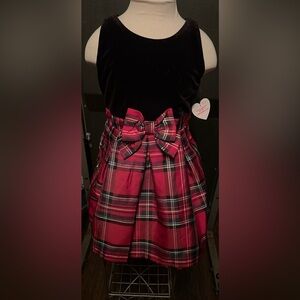 Plaid Red and Black Toddler 4T Dress. Multiple available